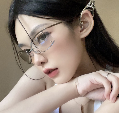 Punk One Piece Sunglasses Goggle New Y2k Rimless Sun Glasses 2000's Shades Eyewear UV400 Female Designer Eyeglasses