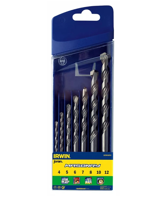 Irwin Masonry Bit Set 7Pcs