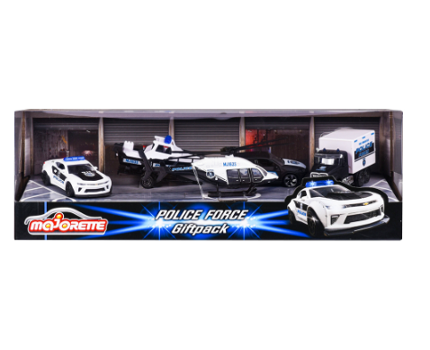 Majorette Police Force 4 Pieces Giftpack Die-cast