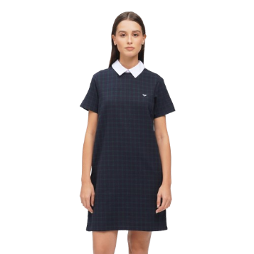 Memo Collared Dress For Women (Blue)