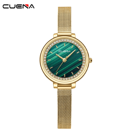 CUENA Women Watches Original Brand Rose Fashion Versatile Casual Business Quartz Waterproof 6031 001