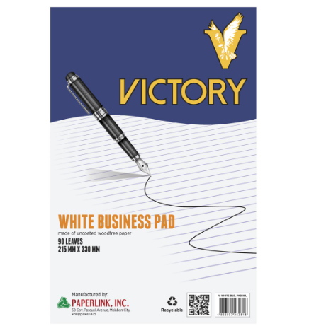 victory yellow ruled pad and white business pad ( sold per pad )