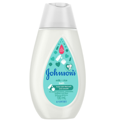 Johnson's Milk + Rice Baby Bath 100ml - Baby Essentials, Baby Care, Baby Wash, Body Wash For Baby