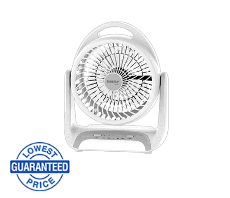 Firefly Mini Table Fan with Built-in Dimmable Emergency Light - FEL628