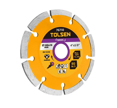 Tolsen Segmented Dry Diamond Cutting Disc (4" - 9") Tile Cutting