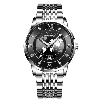 Original Luxury Golden Fashion Men Quartz Waterproof Luminous Calendar Stainless Steel Watch M10