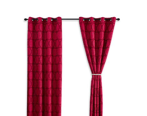 Socone 1pc Curtain 135x215cm with 8ring curtain Home Decor 1081