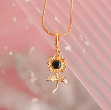 Cute Sunflower Necklace Plus Bubble Mailer TBK