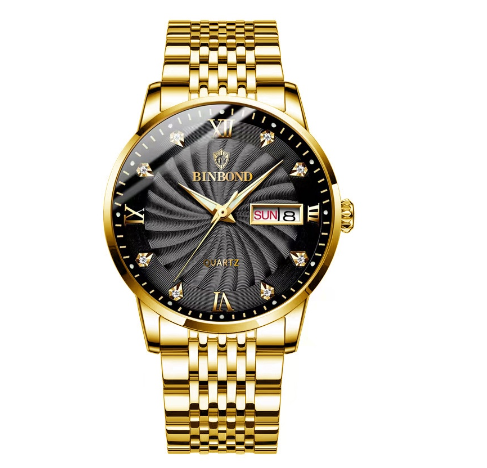 Binbond Original Luxury Watch Fashion Waterproof Business Watch Men Stainless Steel Wrist Watch M03