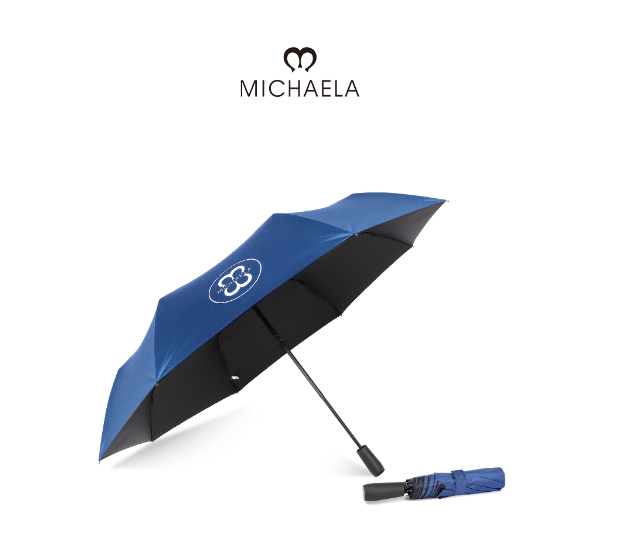 MICHAELA Windproof Umbrellas 50  Canopy Arc for 2 Person Sturdy 8 Ribs Anti-UV Umbrella MUM80124 2W