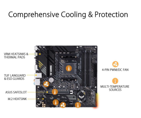 ASUS TUF B550M-PLUS GAMING WIFI II AM4/ 4XDDR4/ DUAL M.2/ WIFI6