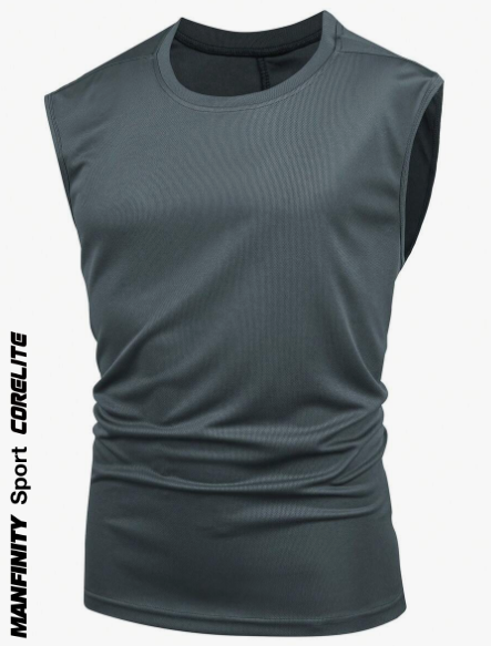 Manfinity Sport Corelite Men's Solid Color Sports Tank Top Workout Tops