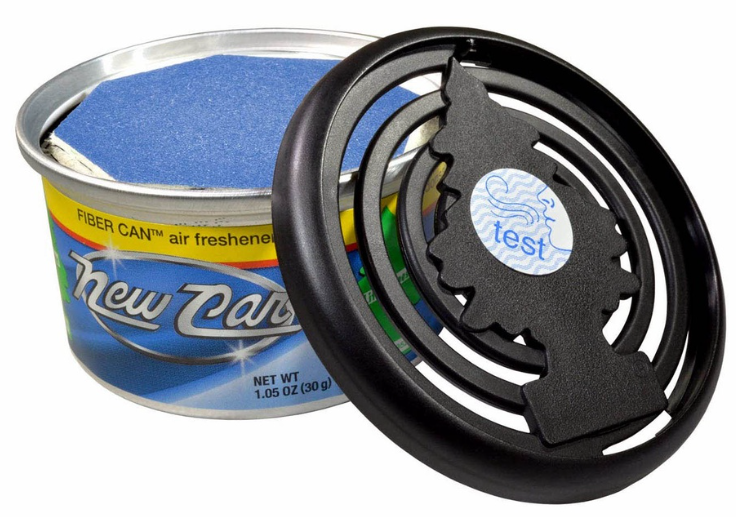 Little Trees Fiber Can Air Freshener 30g (New Car) Provides a Long-Lasting Scent for Auto