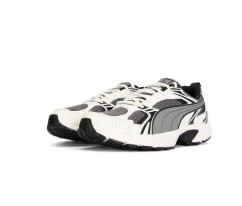 Puma Unisex Casual Shoes Milenio Retro Chunky Sneakers Low-Top Lightweight Athletic Shoes