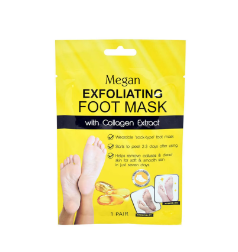 Megan Exfoliating Foot Mask with Collagen 1 Pair