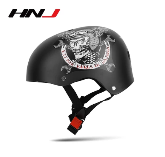 HNJ MOB-AA W-D Motorcycle Bike Nutshell Helmet Open Face Skateboard Helmets HNJ39