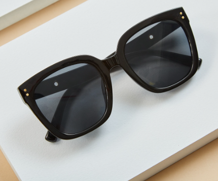 Casual Plain Classic Oversize Square Frame Sunglasses With Glasses Box