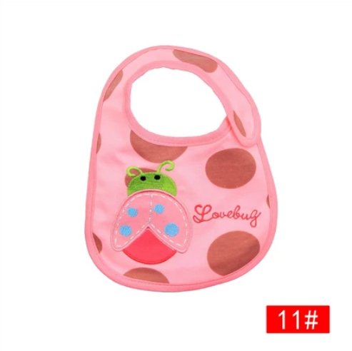 Cotton 3-Layer Cartoon Baby Bib B32