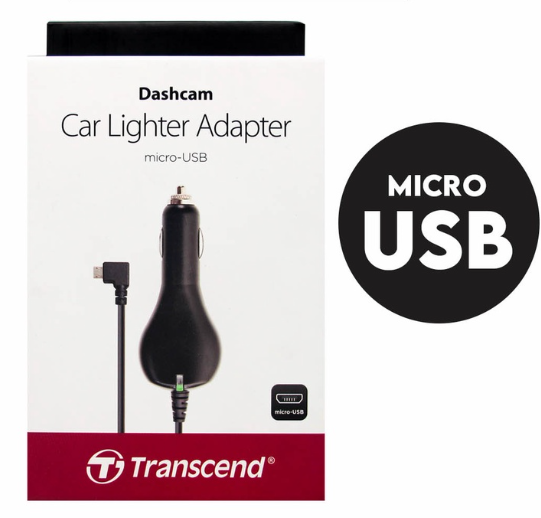 Transcend Dash Cam Micro-USB Car Lighter Adapter TS-DPL2