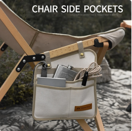 Outdoor Chair Side Pockets Portable Hanging Bag Camping Sundries Accessories