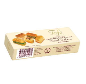Premium Baklava Assorted with Pistachio, Cashew and Walnut Tafe Mini 50g