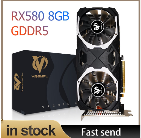 Graphics Card RX 580 8GB Gaming GDDR5 256Bit PCI Express 3.0 ×16 GPU Computer video card for Radeon AMD