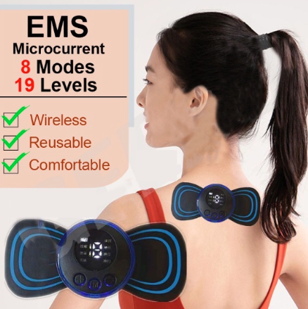 WXD Rechargeable Mini Electric Neck Massager Cervical Shoulder Body Massager Muscle Pain Relief