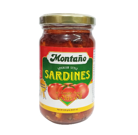 Montaño  Spanish Style Sardines in Tomato Sauce with Olive Oil  228g