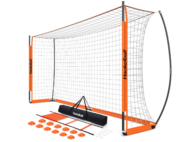 Portable Soccer Goal Net for Teens Adults 12x6 FT Soccer Goals for Backyard Quick Setup Soccer Net with Upgraded Goal Posts, Agility Ladder and 12 Soccer Cones