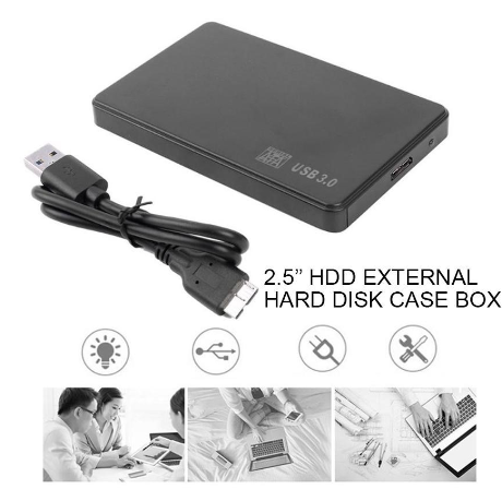 TNJ USB 3.0 2.5" HDD HD External Hard Drive Disk Case HM-2530