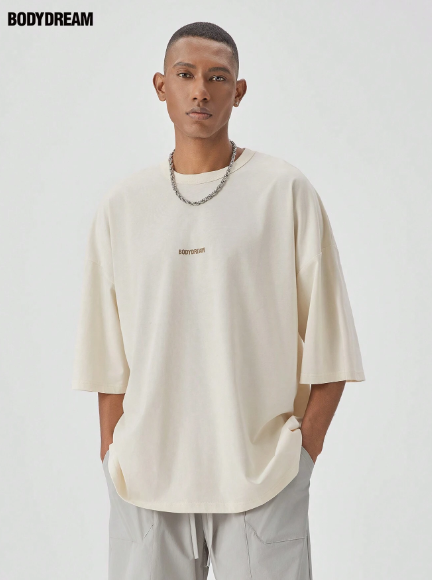 BODYDREAM Men Digital Printed Round Neck Simple Casual Short-Sleeved T-Shirt For Summer