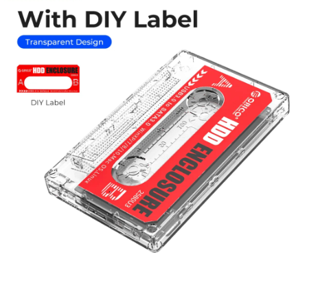 ORICO 2.5 HDD Enclosure USB3.0 Hard Drive Enclosure USB3.0 HDD Enclosure External Transparent HDD Case for 2.5