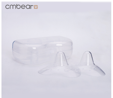 2pcs Silicone Nipple Shield Protective Cover for Breastfeeding Nursing Mothers and Baby