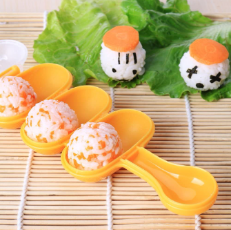 Bollie Baby Rice Ball Maker Shaker with Mini Rice Paddle