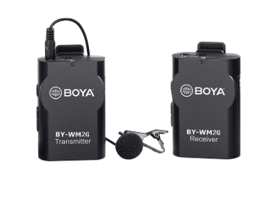 Boya BY-WM2G Professional 2.4GHz Wireless Microphone for Phones Camera Laptop