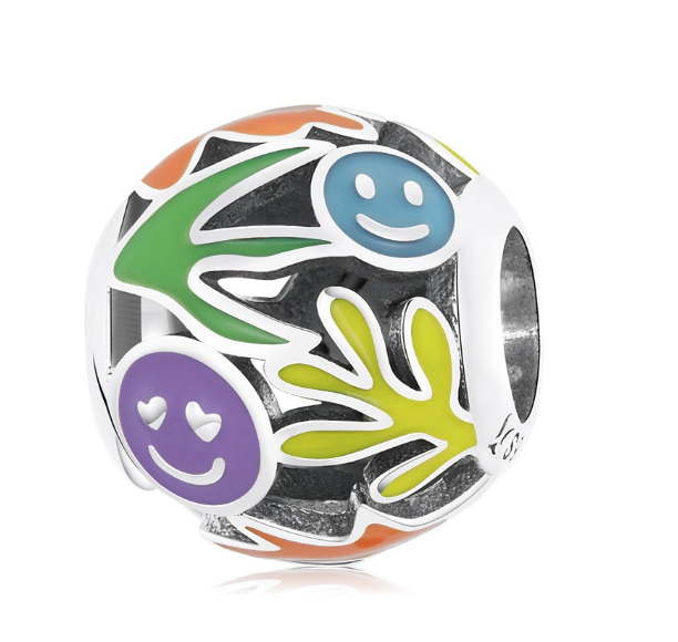 Bamoer 925 Silver Devil Eyes Dark Style Personality Fashion Charm Diy Bracelet Or Necklace Accessories Jewelry D4