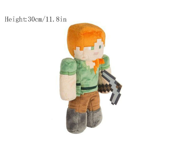 New Zombie Creeper Plush Doll Steve spider Ghost Cotton Stuffed Model Doll Alex Enderman Children Gift Game Toy 016