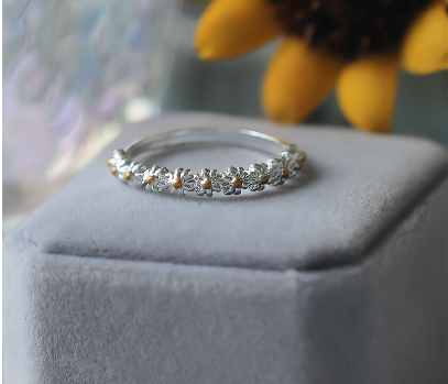 Simple Daisy Ring Fashion Temperament Jewelry Accessories