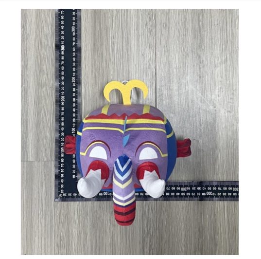 Blox Fruits Plush Toys Blox Fruits Game Peripheral Fruit Leopard Print Box Plush Toy Purple Box Doll B1