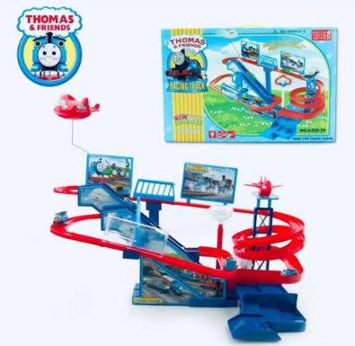 J.C SHOP Thomas Electronic Racing Track Car Train Set with Sound and LED Light Perfect Gift for Kids