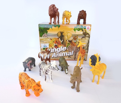 Bollie Baby 12pcs Animals Figures Learning Simulation Toy