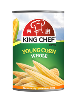 King Chef Canned  Young  Corn  Whole  425g
