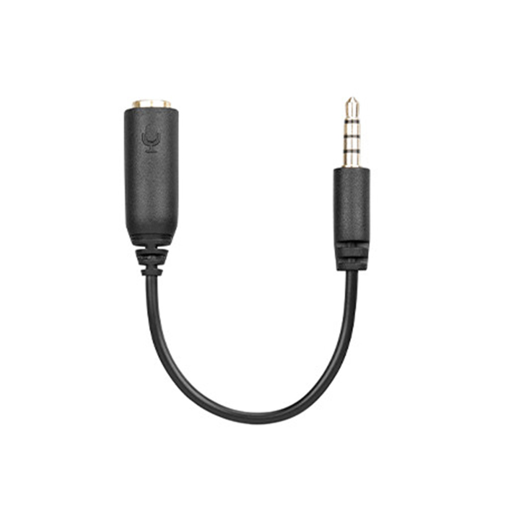 BOYA BY-CIP2 Pro 3.5mm TRS(Female) To 3.5mm TRRS(Male) Audio Adapter