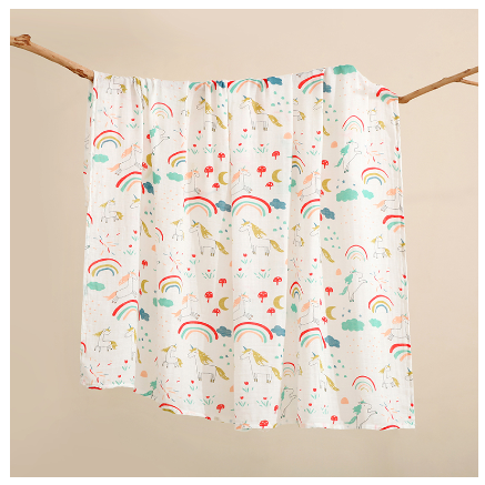 Betty Baby Reception Blanket 120x120 cm Baby Muslin Blanket Newborn Swaddle Cotton SB7