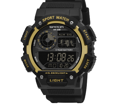Waterproof Mens Sport LED Digital Men Watch