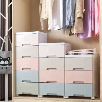 IMUTO 3-7 Layers Wide Orocan Drawer Plastic Durabox Drawer Clothes Storage Cabinet Cabinet Locker