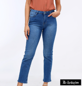 No Apologies Denim Long Pants Comfort Straight Ladies NSB32-0002