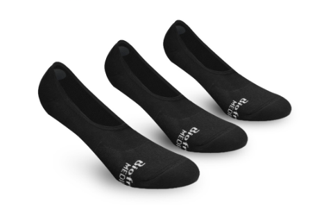 Biofresh  Men's Antimicrobial Odor Free No Show Thick Sports Socks