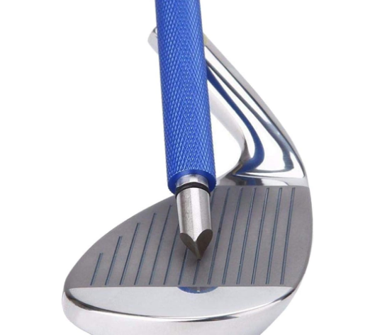 Bulex Golf Club Groove Sharpener, Re-Grooving Tool and Cleaner for Wedges & Irons - Generate Optimal Backspin - Suitable for U & V-Grooves