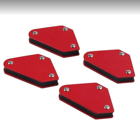 4pcs Welding Magnet Magnetic Square Welder Holder Arrow Clamp 45° 90° 135° Working Welding Equipment